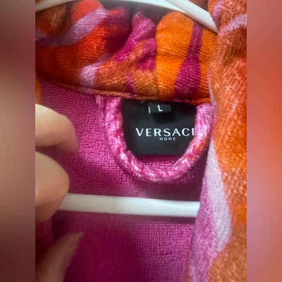 Versace Terry Short Robe Large - Picture 2 of 9